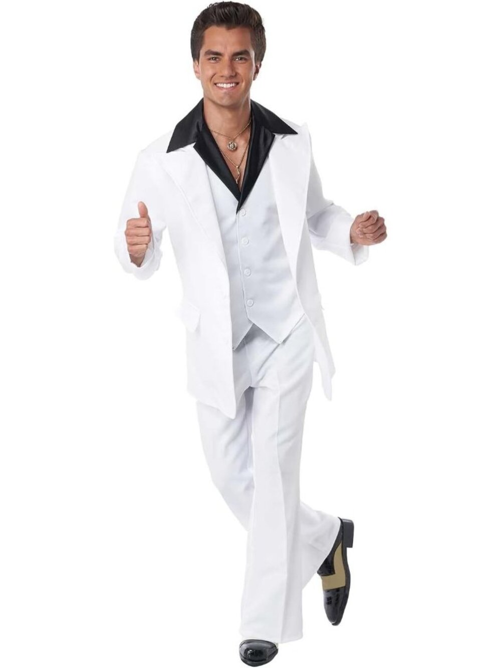 NEW California Costumes 70'S Era Disco Suit Mens SZ Medium Halloween Party